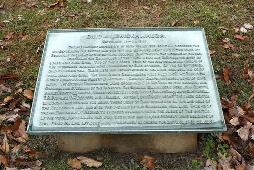 Ohio at Chickamauga Tablet Marker