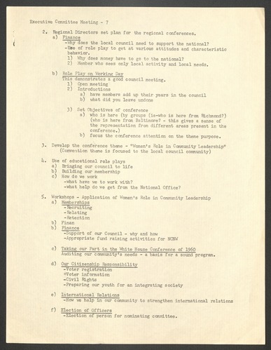 NCNW meeting minutes, 1959