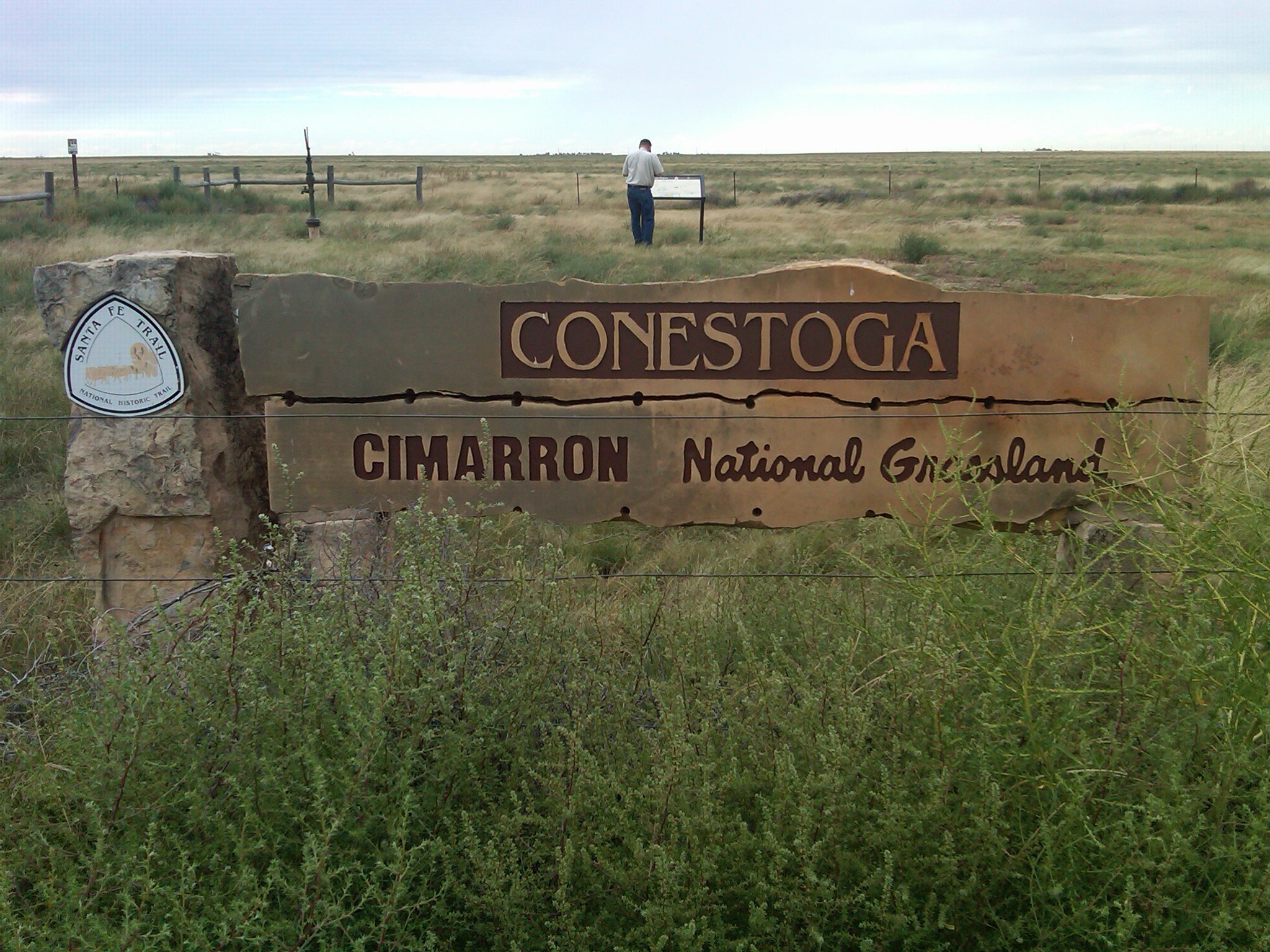 Conestoga, Cimarron National Grassland stone monument