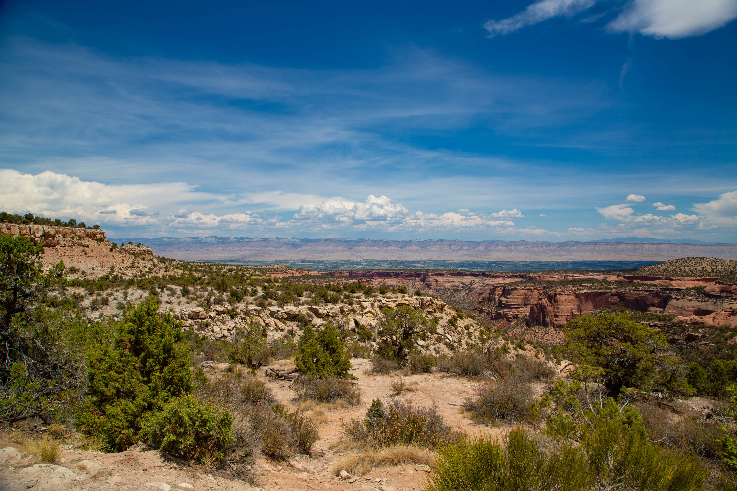 Ledge leading to a canyon