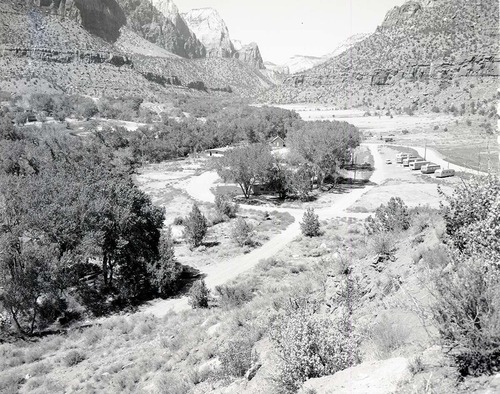 Watchman Housing Area before start of construction of 3 new homes, Building 40, Building 41, Building 42..