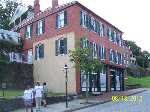 Harpers Ferry NHP/NPS Buildng #3 views of the south side where stabilization and waterproofing solutions should occur. August 13, 2012.