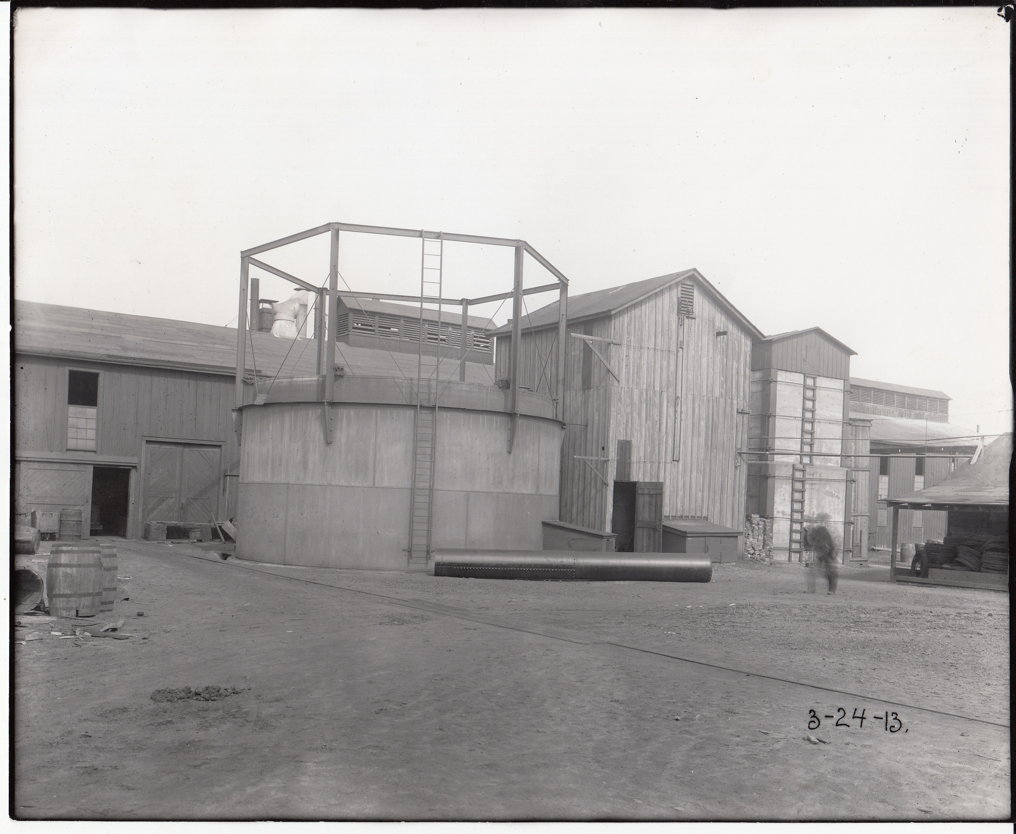 Chemical works, gasometers.