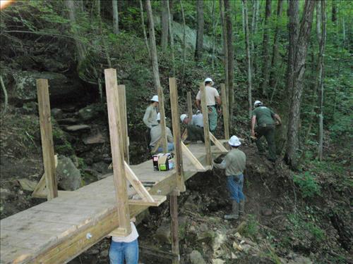 YCC Program for Kentucky at Big South Fork NRRA in the summer of 2013.