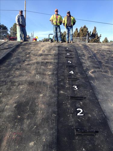 Lagoon Liner and Sewage Grinder Station