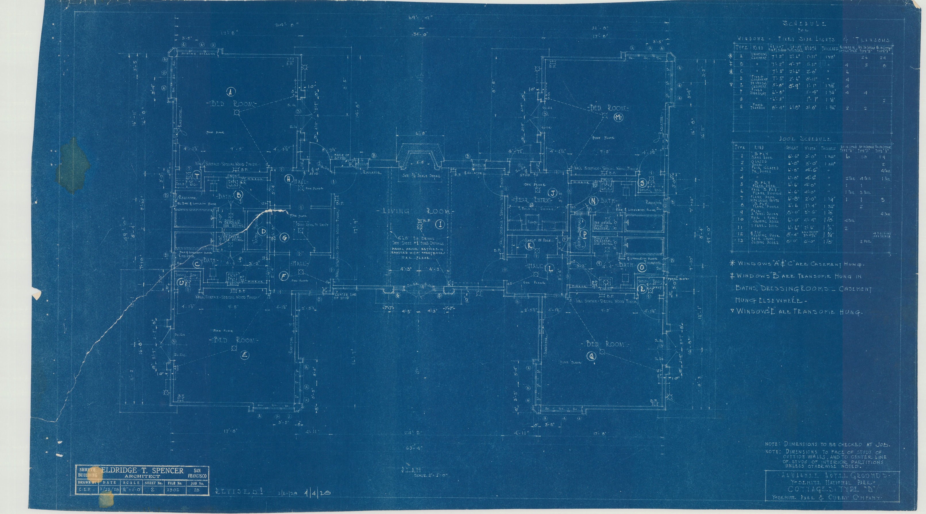 Ahwahnee Hotel Grounds Yosemite National Park Cottages Type "D"