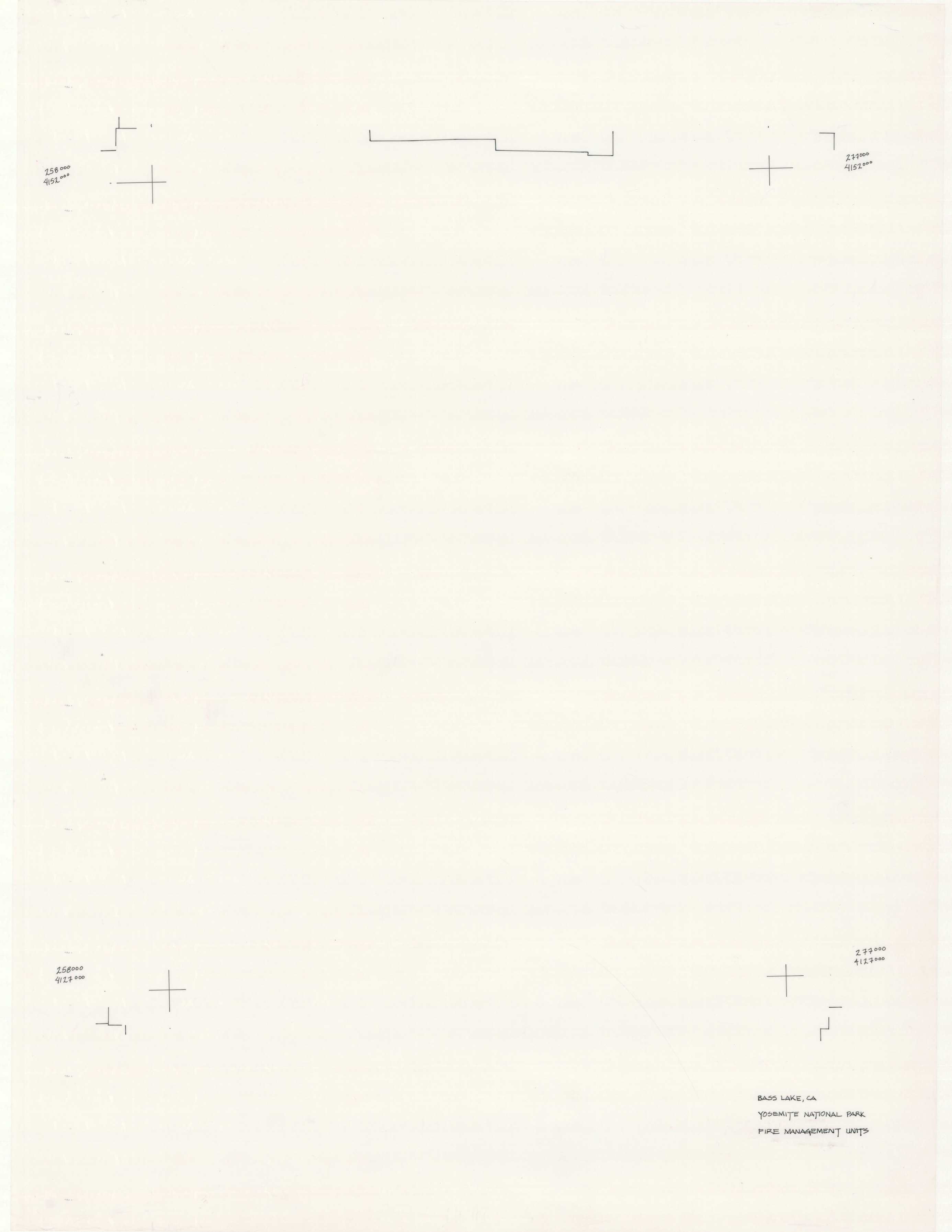 Bass Lake, CA Yosemite National Park Fire Management Units