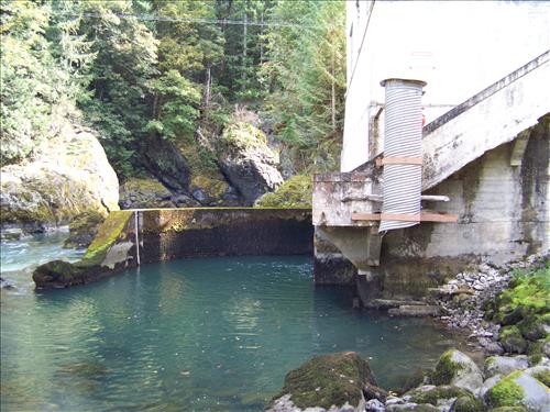 Structures at Glines Canyon Dam in Olympic National Park Sept 2009