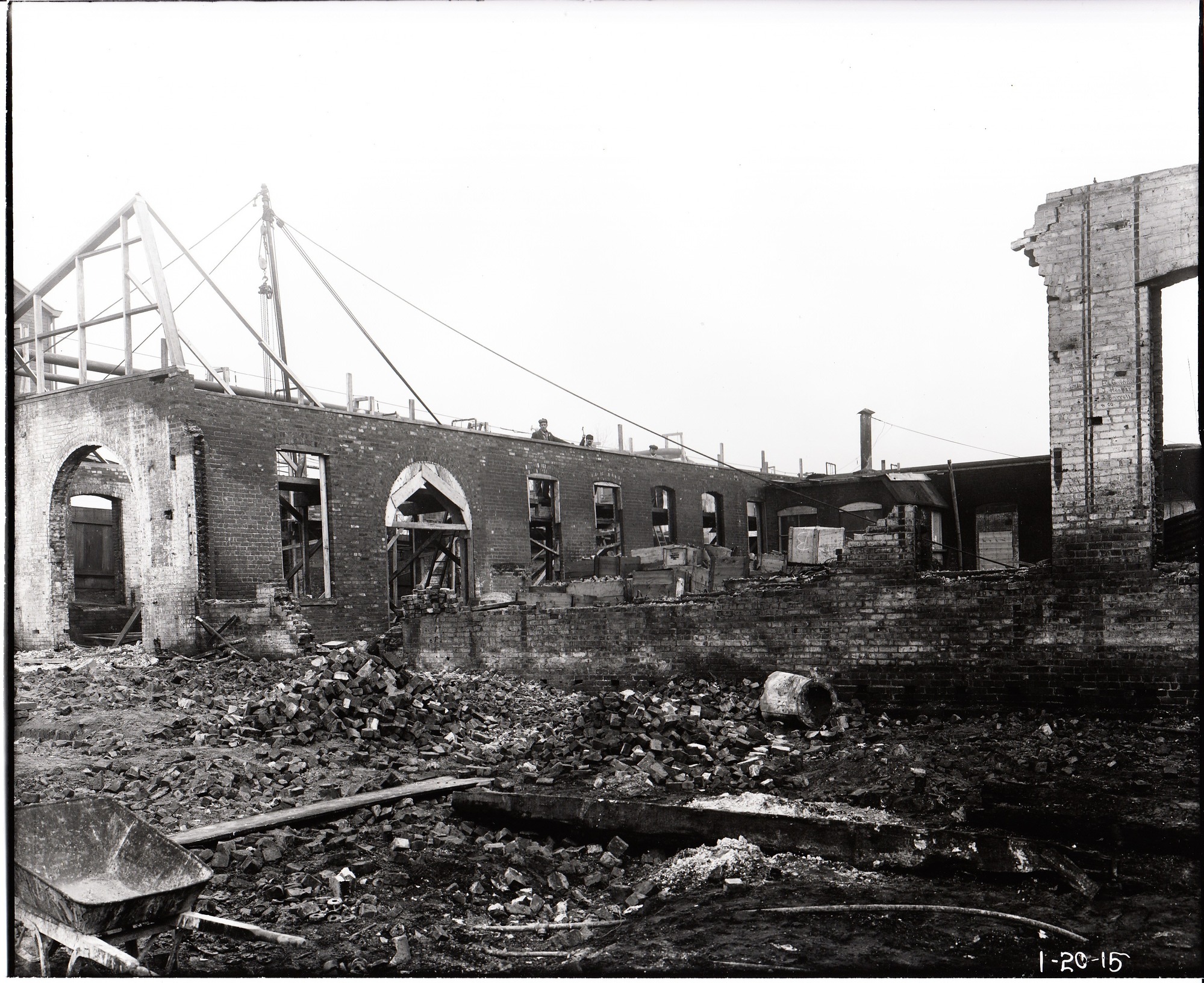 Remains of cabinet shop No. 1.