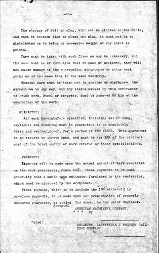 51804.BB#001--Hoboken Terminal--Contract for the installation of the roof--Hoboken, NJ