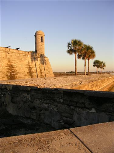 Water battery at Castillo de San Marcos National Monument in January 2008