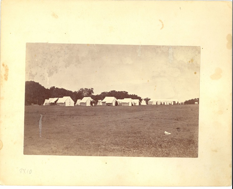 Tents in the 7th Cavalry Camp on Big Creek Near Fort Hays, Kansas