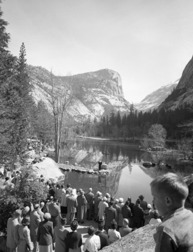 Mirror Lake on Easter Sunday.