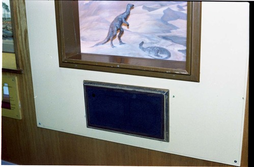 Color Photos of the old visitor center exhibits.