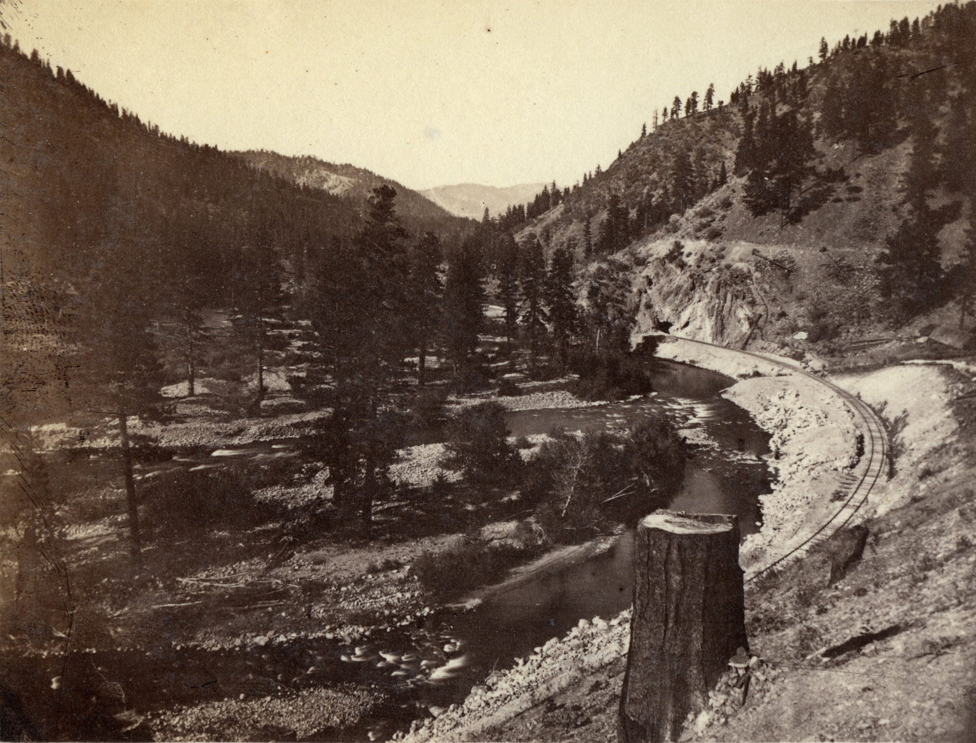 Truckee river entering the Eastern Summit