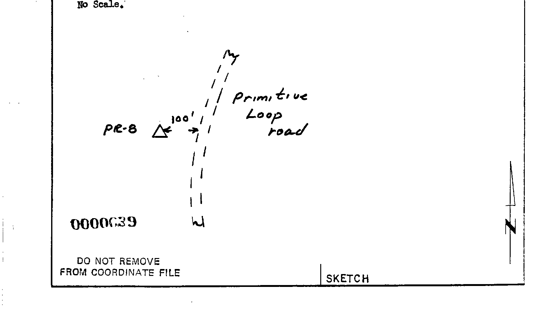 00000639 Survey Monumentation Sketch