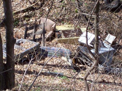FOWA-Dumping in Area C at Fort Washington Park, April 9, 2009