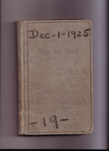 Thomas Edison's New York City Recording Studio Cash Book 19 (of 21), Image 01 (of 116).