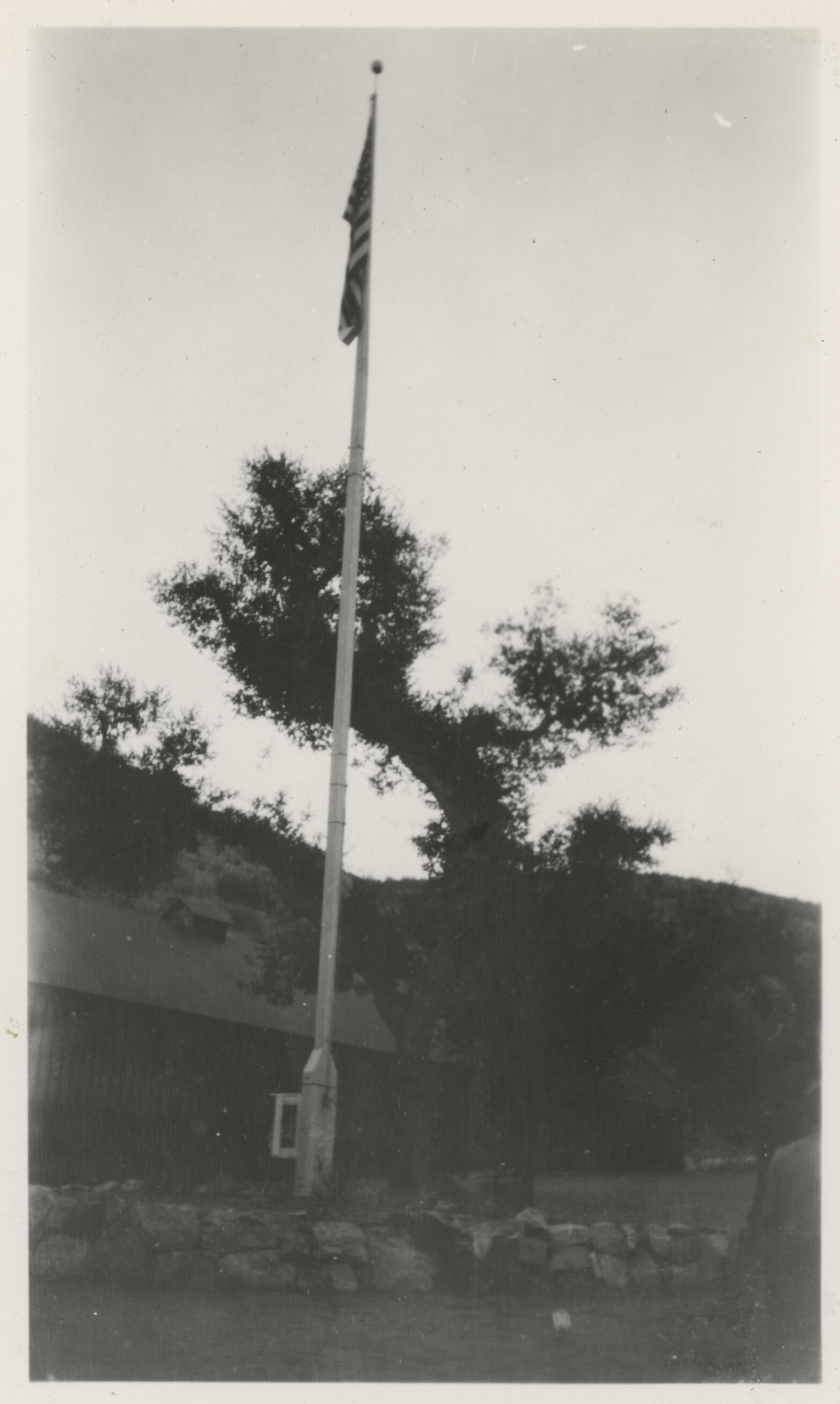 Camp Pinnacles Flag Pole