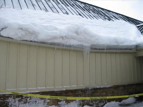 Snow/Ice Damage to HQ Complex - Feb 2015