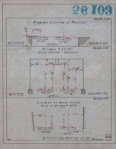 56103.LB--clearance sketches--Structures less than 8 feet from center line of track or less than 22 feet above top of rail [Group 10]