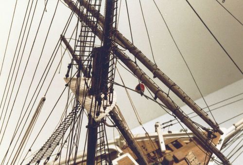 Details of the model of Kohala (built 1901; barkentine, 4m), circa 1974-1984