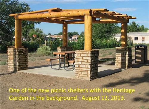 Buck and Rail Fence and Picnic Shelters, 2013