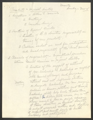 NCNW meeting minutes, 1953