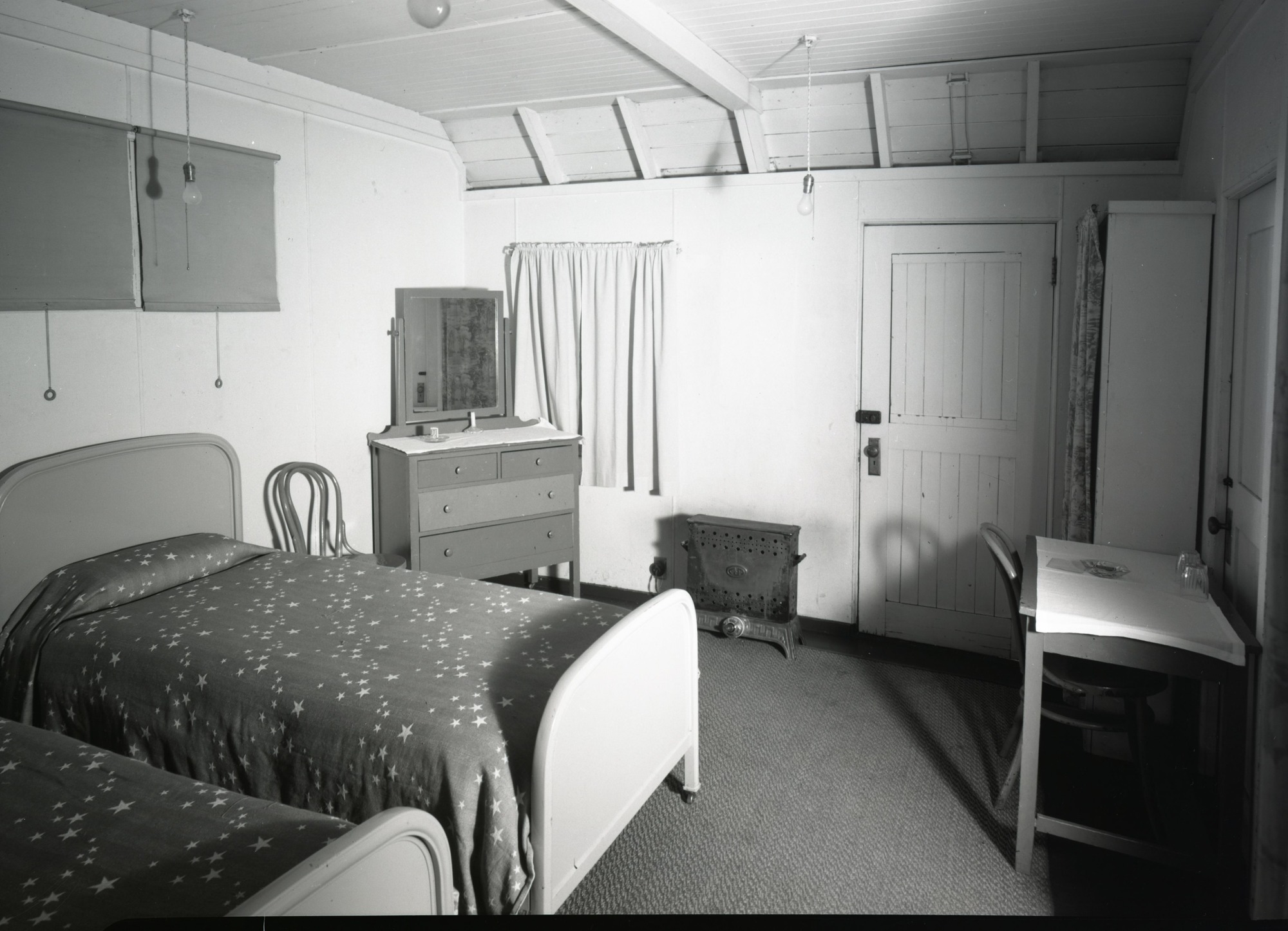 Interior of Lodge bath cabin.