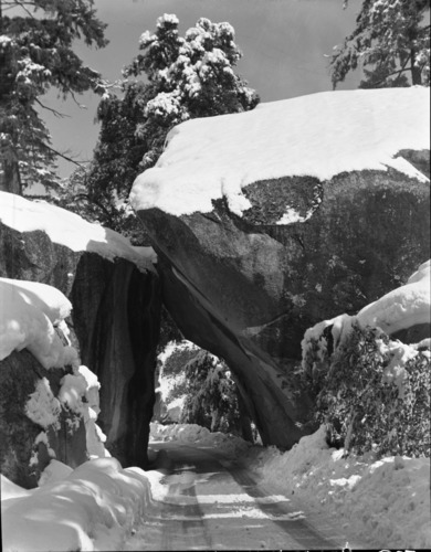 Arch Rock after a snowstorm