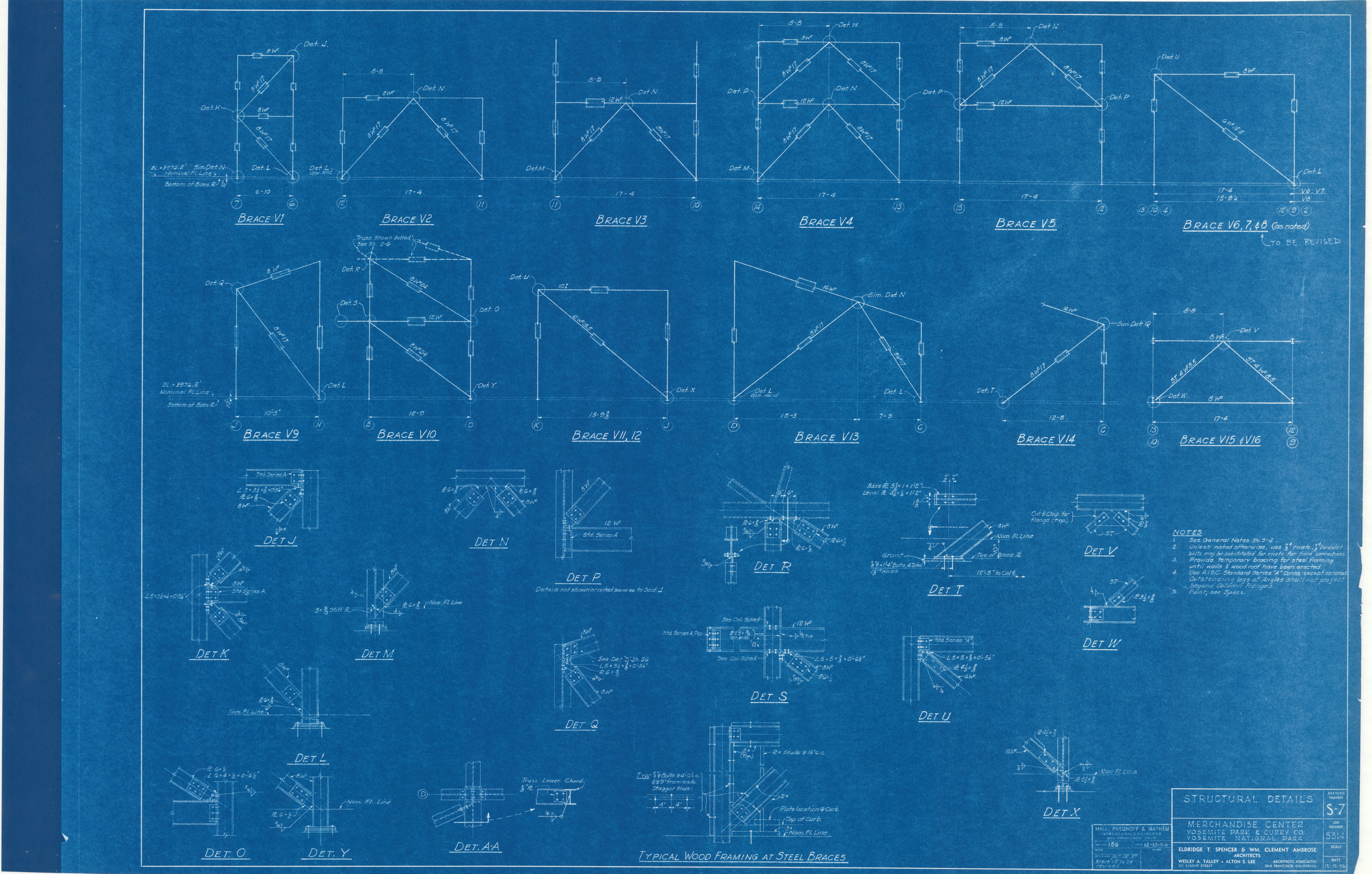 Structural Details Merchandise Center Yosemite Park and Curry Co. Yosemite National Park