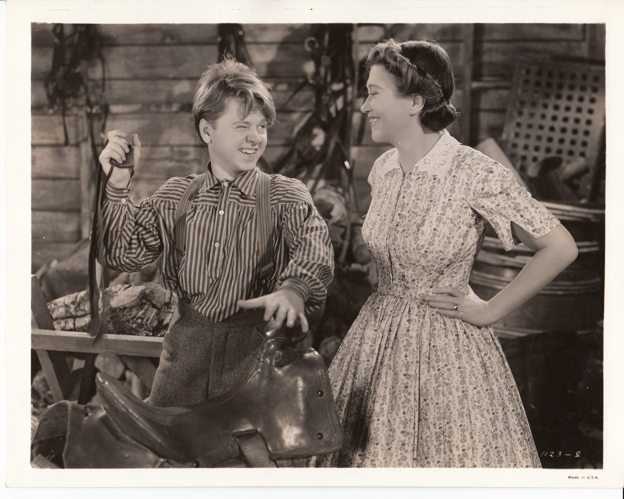 Movie still from "Young Tom Edison" starring Mickey Rooney.