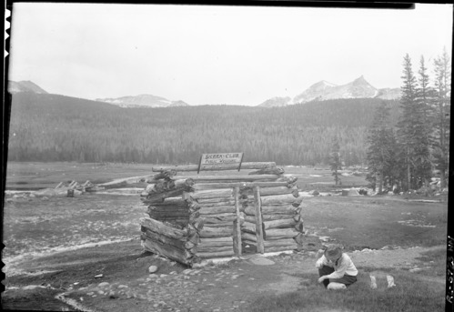 Copy Neg: Leroy Radanovich, February 2000. Log enclosure, Soda Springs in Tuolumne Meadows.