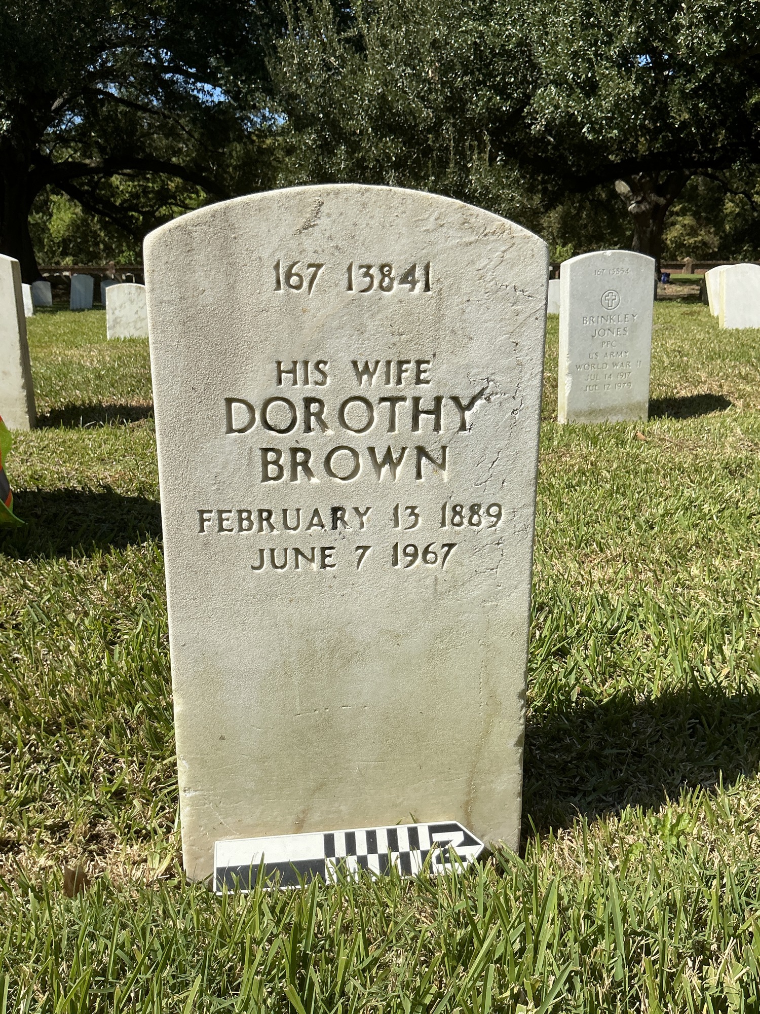 Extra image of upright marble headstone with flat face.