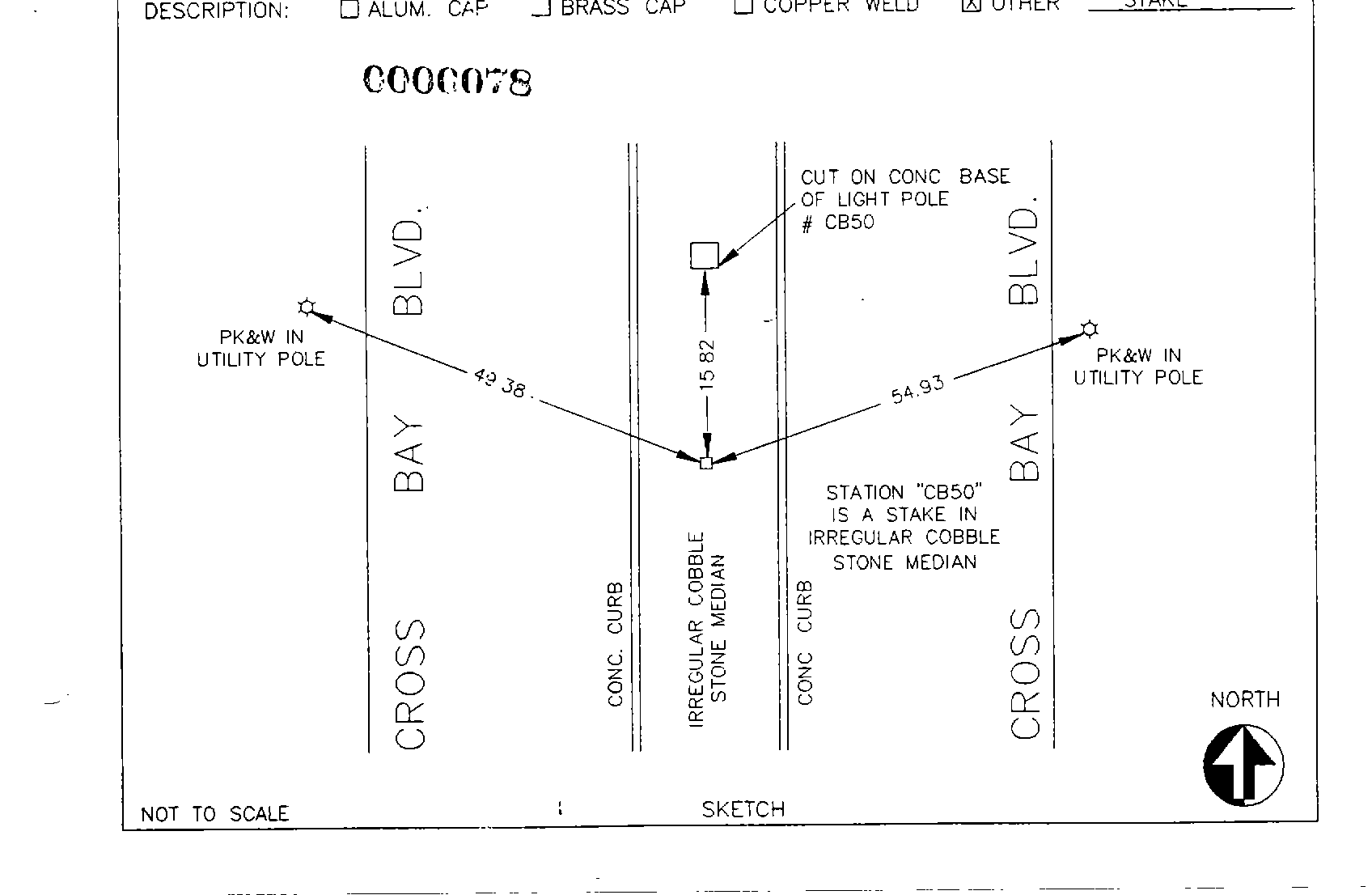 00000078 Survey Monumentation Sketch