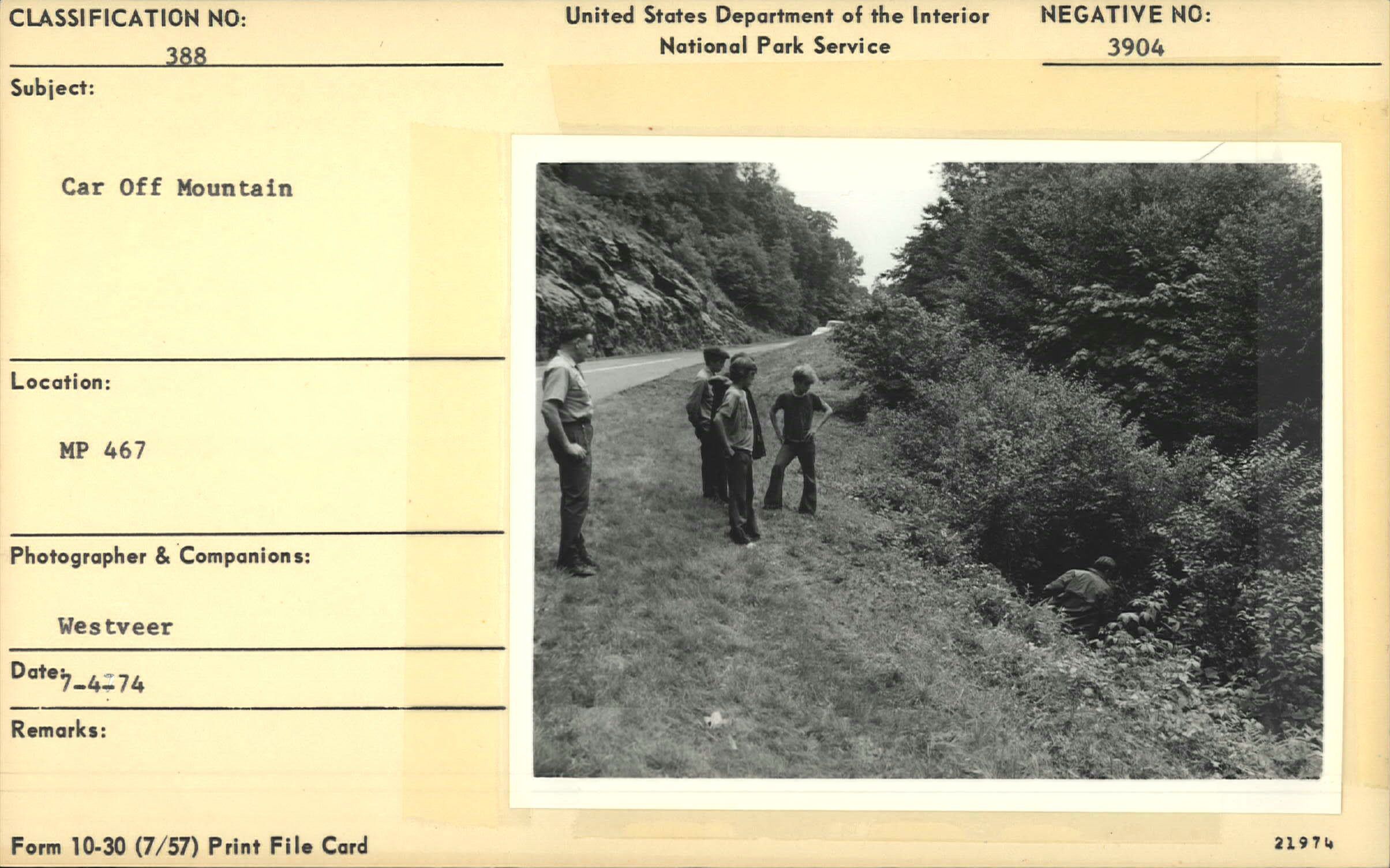 Person walking down to car accident