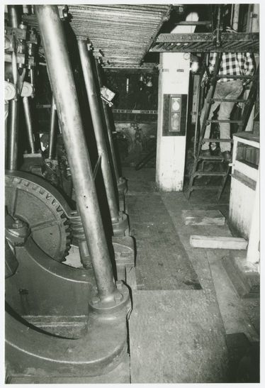 Various views of Wapama (built 1915; steam schooner) for condition survey and at different points during rennovation, circa 1987-1991