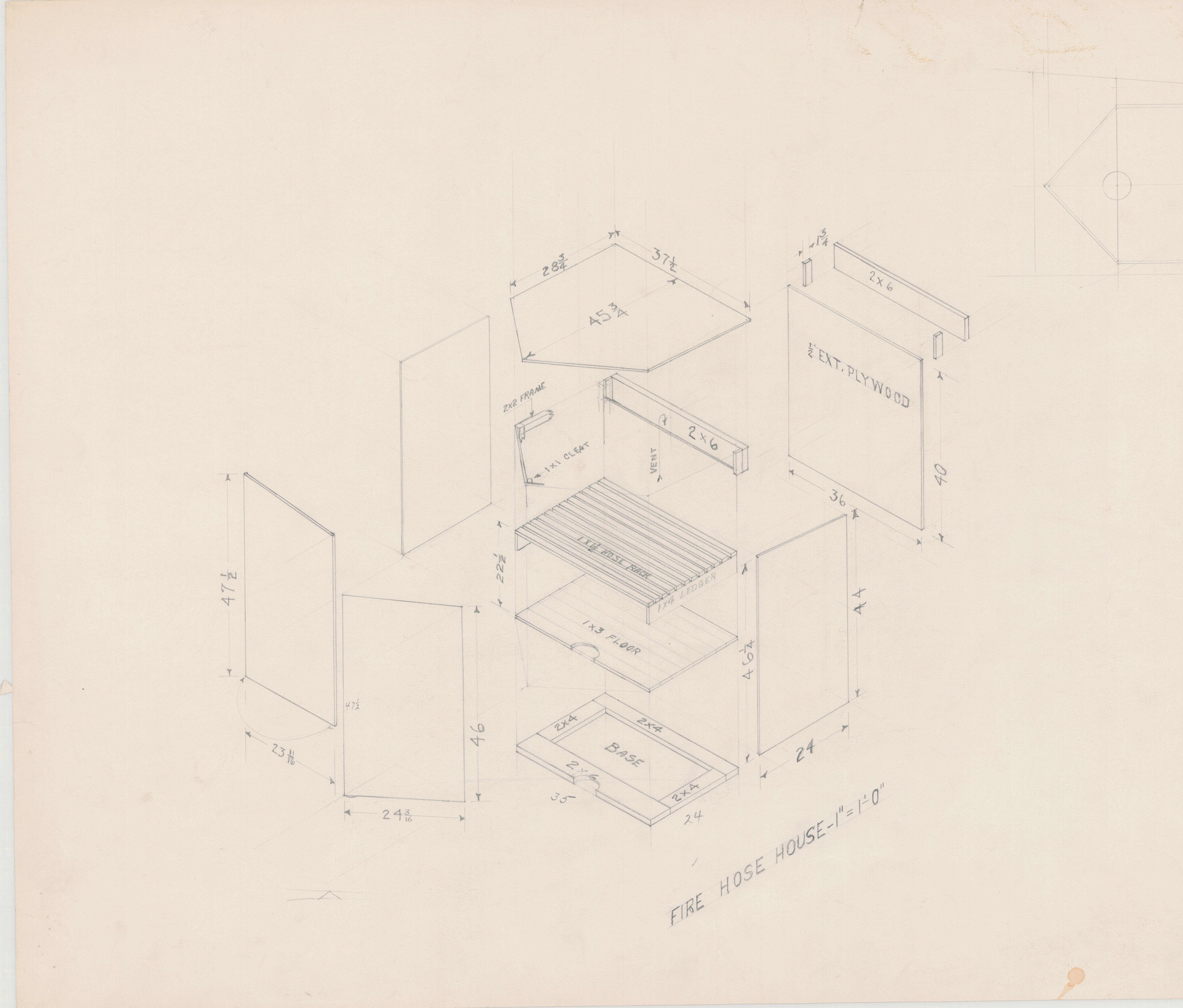 Fire Hose House Standard Detail