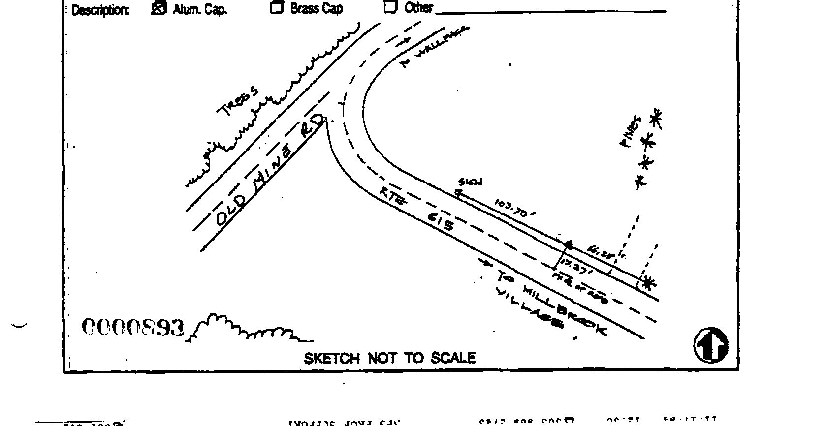 00000893 Survey Monumentation Sketch