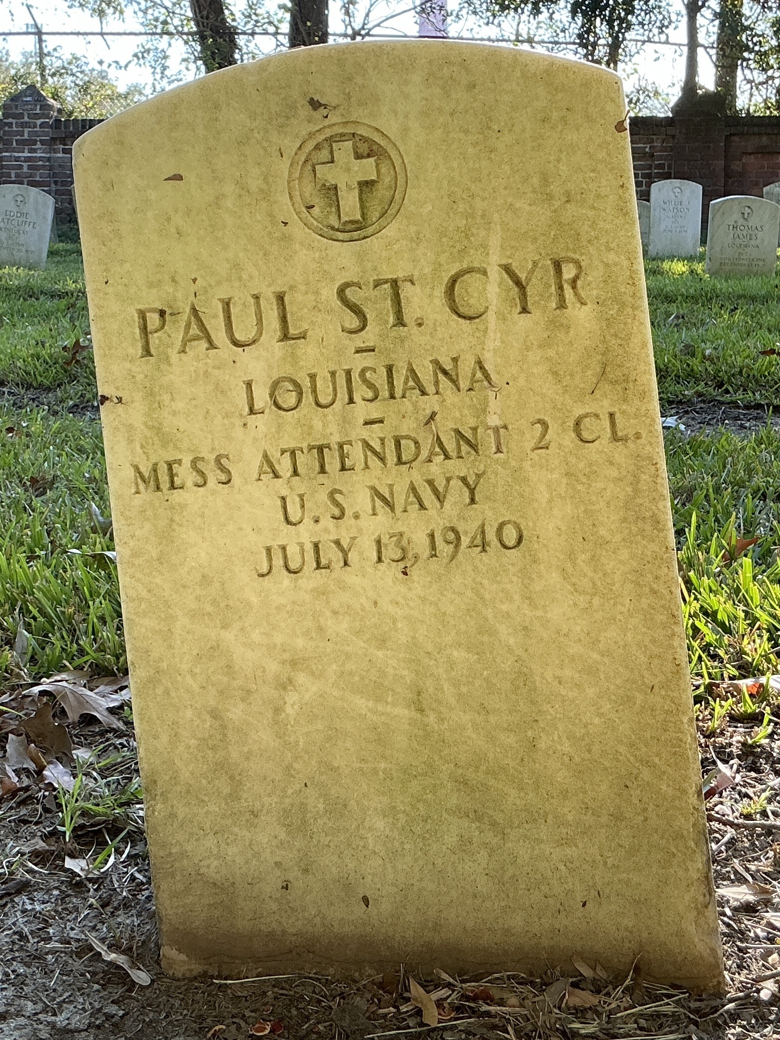 Front of upright marble headstone with flat face.