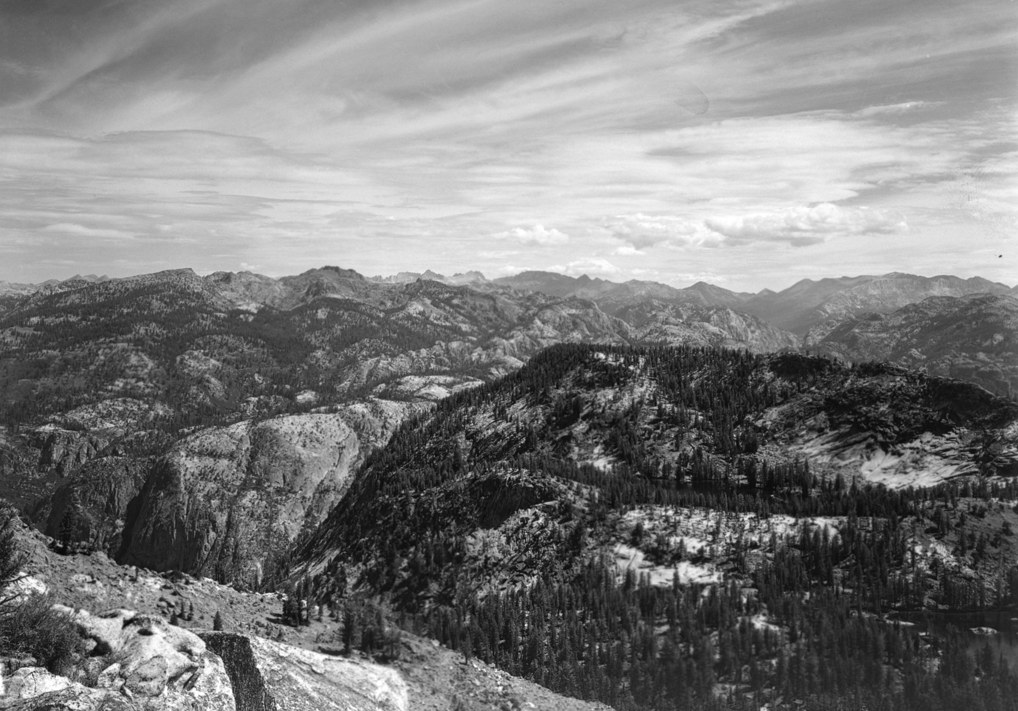 One of ten lakes in foreground. Tuolumne country.