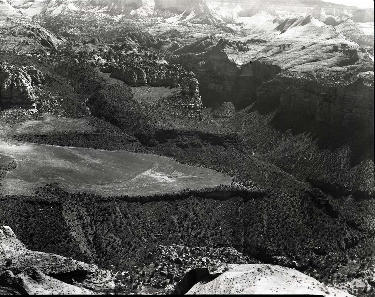 Private lands at Langston Mountain and Lee Valley, aerial view for land appraisal purposes.
