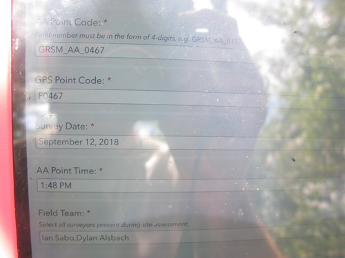GRSM Accuracy Assessment. Plot Code: GRSM_AA_0467_1