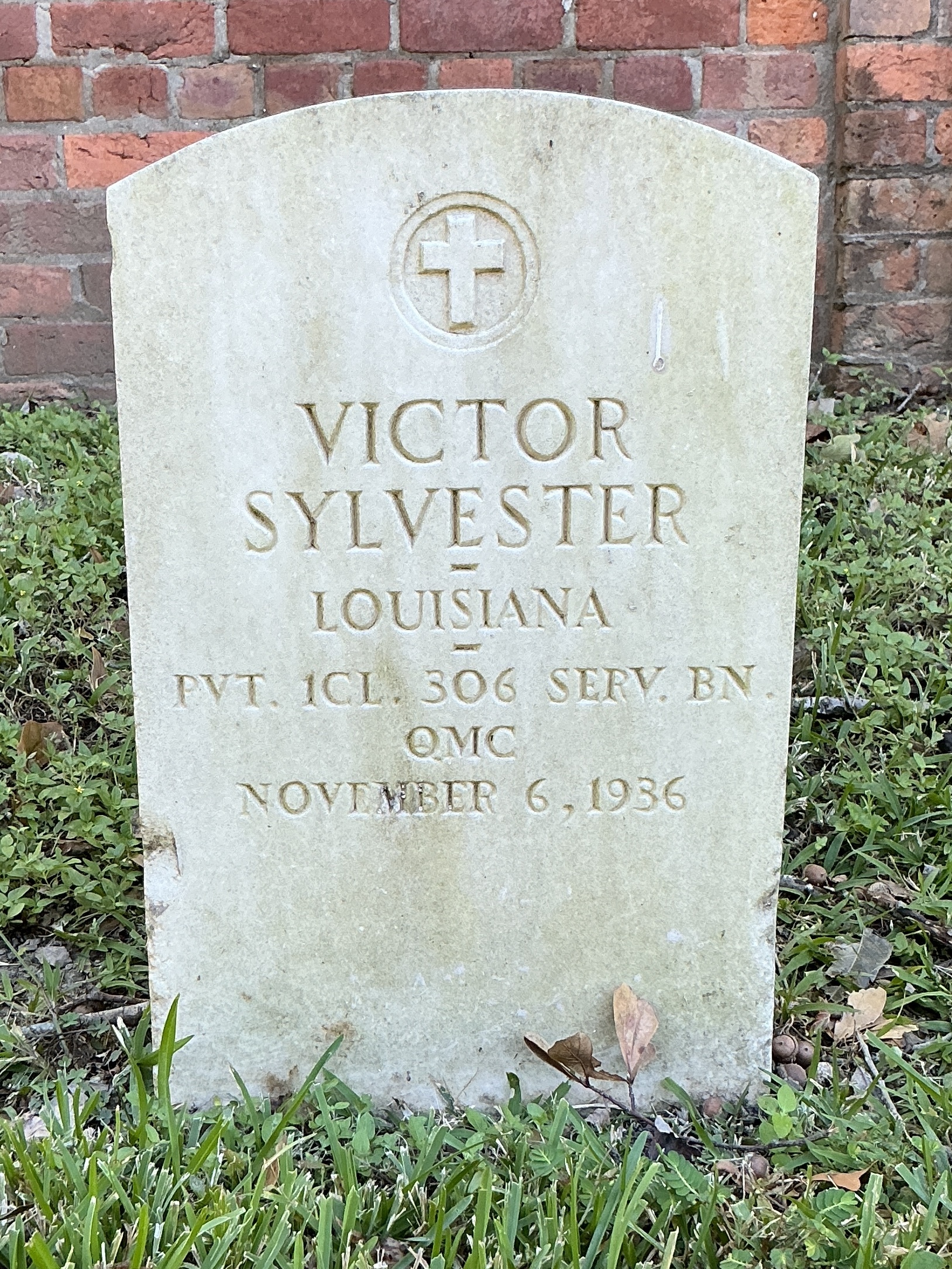 Front of upright marble headstone with flat face.