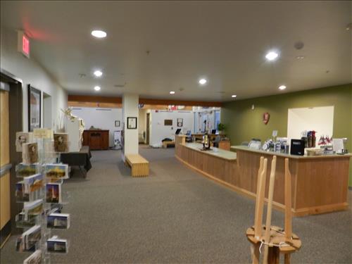 Visitor center walls