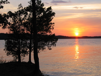 Sunset take at the Point at the Lake of the Arbuckles, Chickasaw National Recreation Area