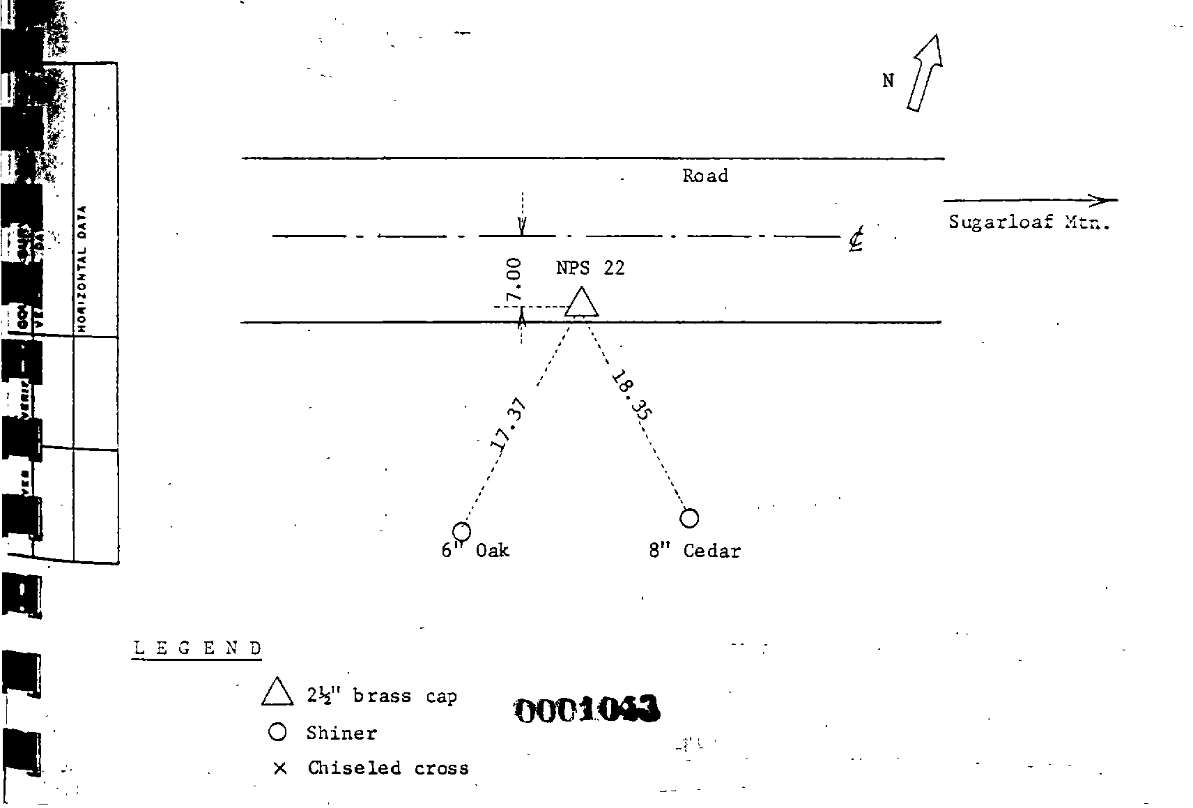 00001043 Survey Monumentation Sketch