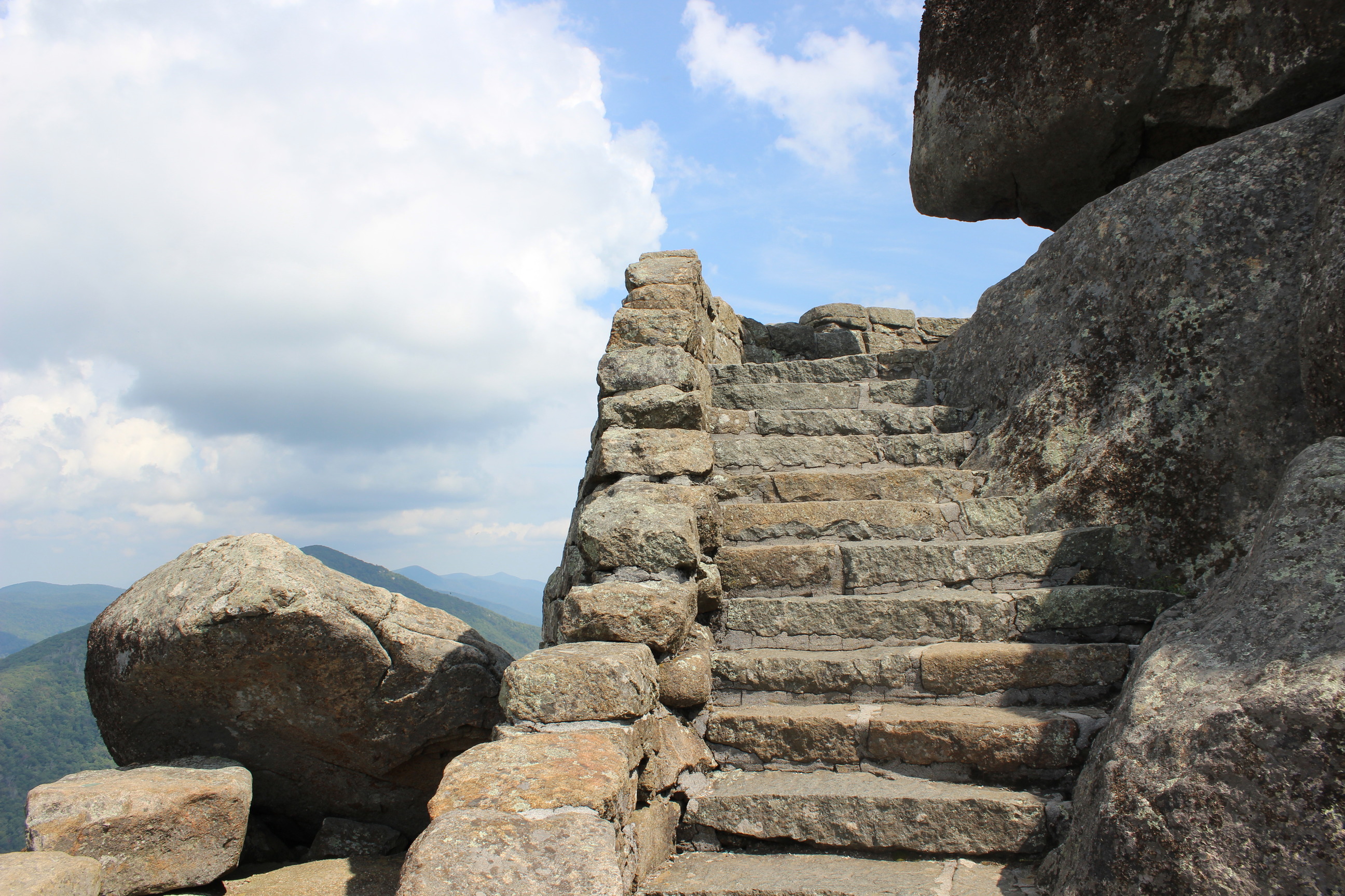 Sharp Top Stairs and Mountains
