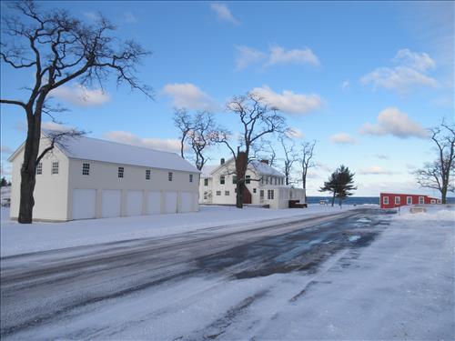 SLBE Glen Haven Main Street Carriage House Sleeping Bear Inn Cannery - Winter