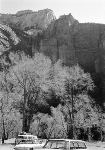 BW Photos of the Temple of Sinawava - 35mm.